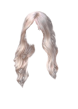 Blonde hair long wavy style no background ~ Free Png Images