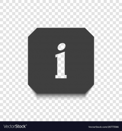 Information icon on a transparent background