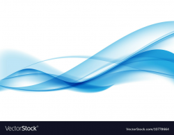 Abstract Blue Wave Set on Transparent Background