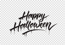 Halloween Calligraphy, Have artistic character Happy ...