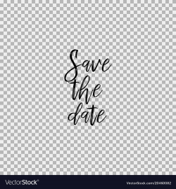 Save the date transparent background