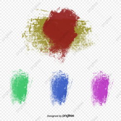 Color Brush Brush Effect, Vector Material, Color Spray, Wall ...