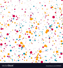 Confetti effect on white background