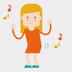 Adobe Illustrator Illustration, singing girl transparent ...