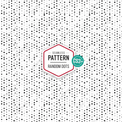 Vector Transparent Seamless Black White Random Dots Pattern ...
