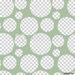 Round seamless pattern of random circles with transparent ...