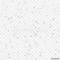 Abstract pattern of random falling silver stars on ...