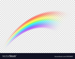 Rainbow smear isolated on transparent background