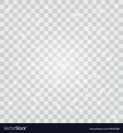 Glitter and glow on transparent background