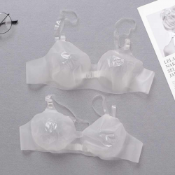 Transparent bras Special Bralette Three Quarter Cup Clear ...
