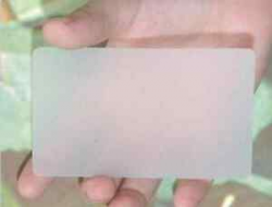 Details about 200 BLANK Frosted Transparent PLASTIC PVC Round Corner  Business Cards