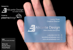 Transparent Business cards on Behance