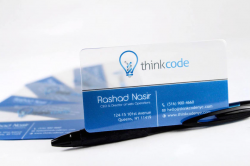 Clear Business Cards | Plastic Printers, Inc.