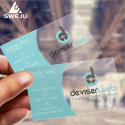 Transparent Business Card Printing Custom Printing Plastic ...
