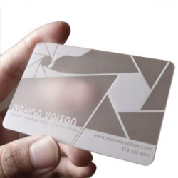 Clear Transparent Custom PVC Plastic Business Cards with Logo