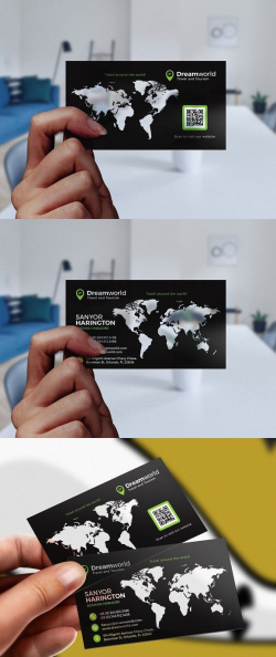 Tour and Travel Business Card | Transparent business cards ...