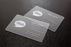 Frosted Plastic Cards
