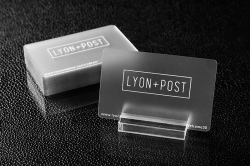 Frosted Plastic Business Cards | Transparent | White Ink, Foil, Spot UV  Add-ON\'s Available