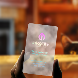 LIQUID HOLOGRAPHIC SILVER – INKGILITY | Business Cards ...