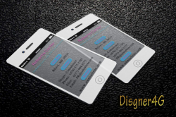 iphone Transparent Business Cards