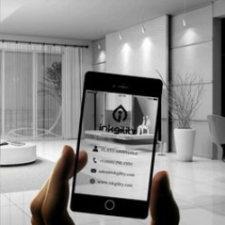 Smart Phone Clear/Transparent Business Cards