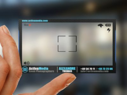 Translucent Photographer Business Card #branding #identity ...