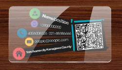 200 20mil 0.5mm PVC Plastic Business Cards Printing -Glass Clear  Transparent | eBay