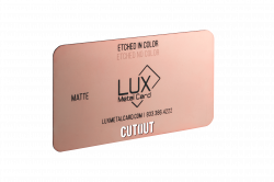Luxury Metal Business Card - Rose Gold Metal Business Cards