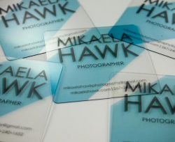 Custom Transparent Clear Plastic Business Cards Printing ...