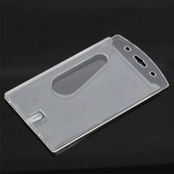 2019 Good Quality Clear 10x6cm Transparent Vertical Hard Double Business  Card ID Plastic Badge Holder From Numberoneaction, $33.17 | DHgate.Com