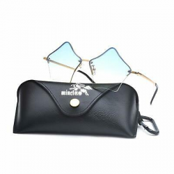 MINCL/SUPER CUTE STAR Shape Rimless Sunglasses Metal Frame ...