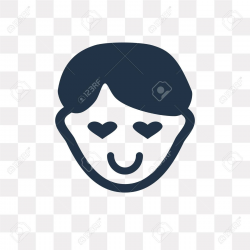 In love vector icon isolated on transparent background, In ...