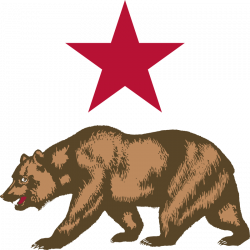 California grizzly bear California Republic Flag of ...