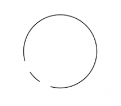 How to create the transparent circle with cut inside ...