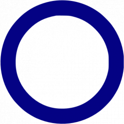 Navy blue circle outline icon - Free navy blue shape icons