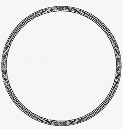 Greek Key Border Icons - Transparent Circle Border ...