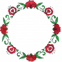 8 Circle Flower Drawing Frame (PNG Transparent) | OnlyGFX.com