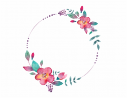 Watercolor Youtube Circle Painting Floral Free Download ...