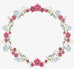Round Flower Frame Png - Free Transparent PNG Download - PNGkey