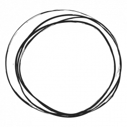 Thin circle scribble - Transparent PNG & SVG vector