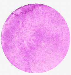 Watercolor Painting - Purple Watercolor Circle Transparent ...