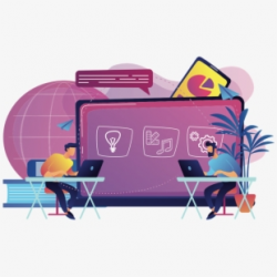 Digital Classroom Vector , Transparent Cartoon, Free ...