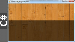 C# - How To Make Transparent Color [ with Source code ]