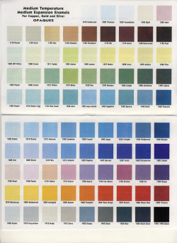 Thompson Enamel Transparent Color Chart for your color ...