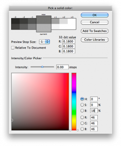 Re: 18% gray color code in photoshop: Retouching Forum ...
