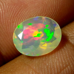 1.6 Carat 10.6x8.7 MM Natural Rare Color Faceted Ethiopian ...