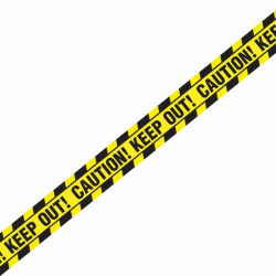 Details about Halloween Decorations Yellow Caution Keep Out Warning Tape  Halloween Fright Tape