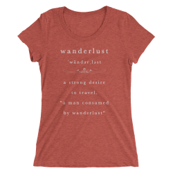 Wanderlust - Ladies\' short sleeve t-shirt