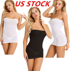 WOMENS TRANSPARENT MICRO Mini Tube Dress Lingerie Strapless ...