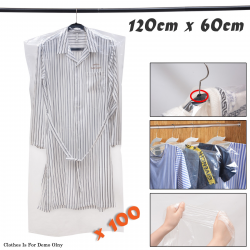 Voilamart 100 Pack Garment Bag Transparent 23.6\